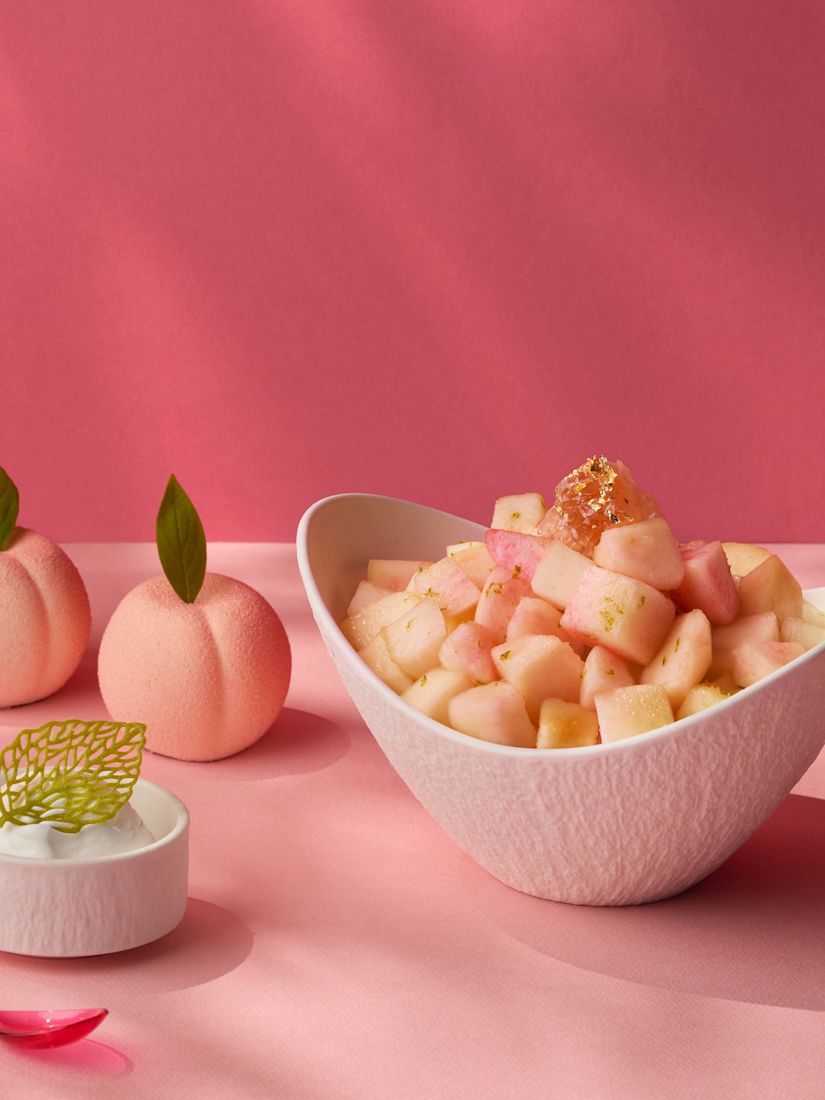 Peach Bingsu, korejský přechod na ledové dezerty