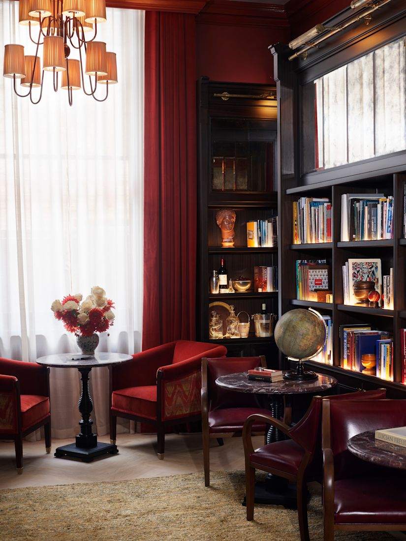 Library with Tables and Seating