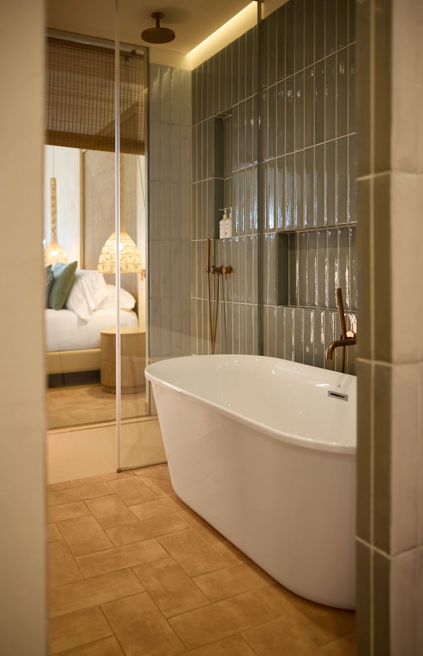 Badezimmer der Suite
