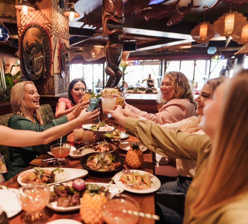 Trader Vic image with people eating