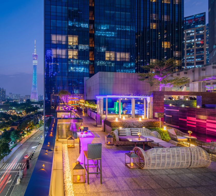 Mg Rooftop Bar with city view