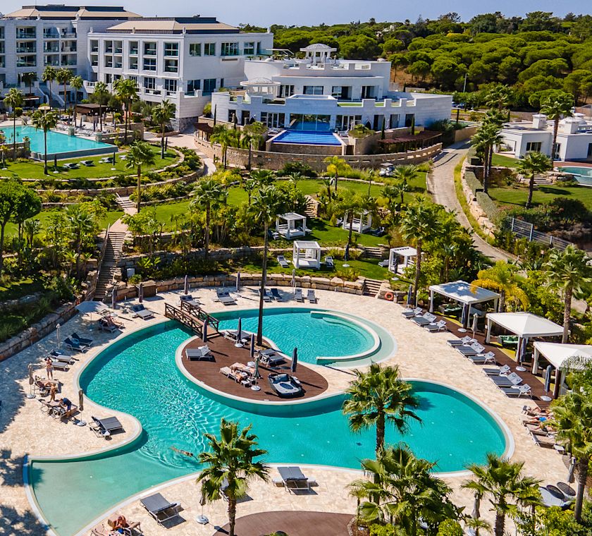 Aerial view of pool