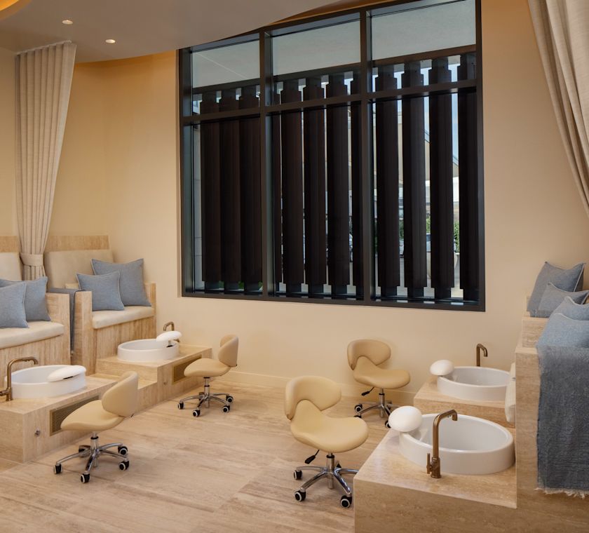 Pediküre-Station im Spa