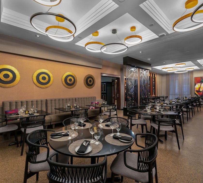 Dining Tables at La Cava Restaurant