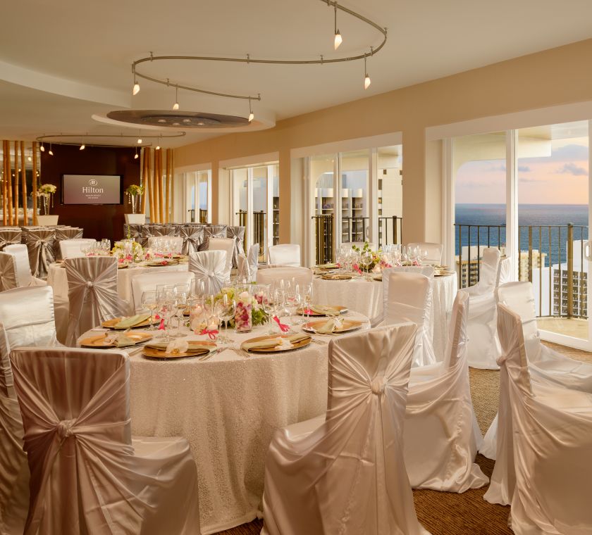 Weddings reception tables
