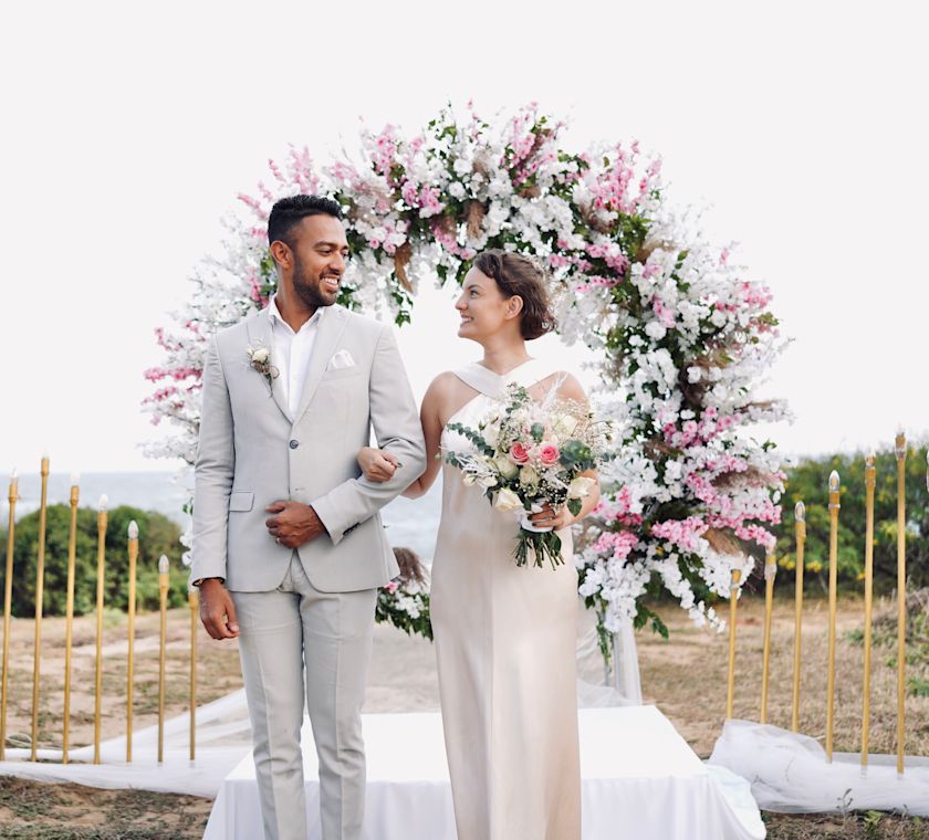 Hilton Yala Resort wedding set up