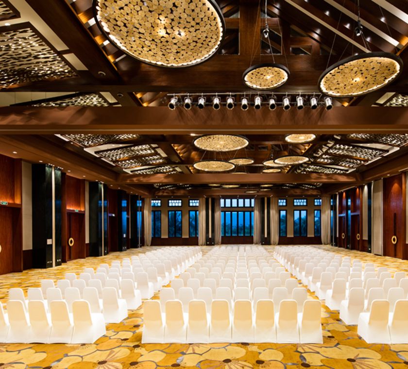 View of Large Meeting Room in Theater Style Set Up