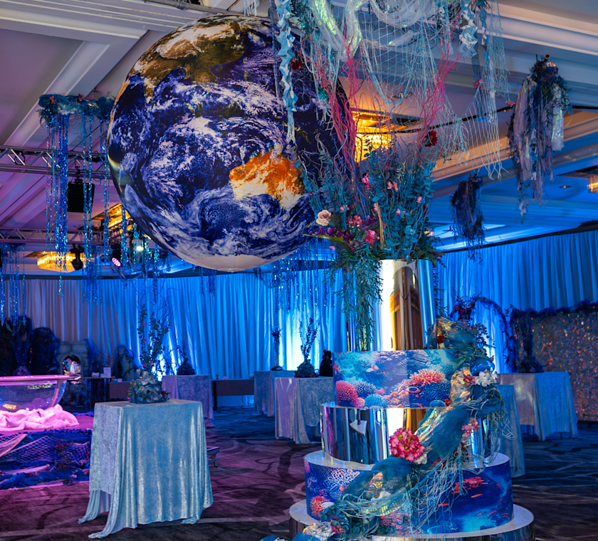 Meeting room setup for a special event