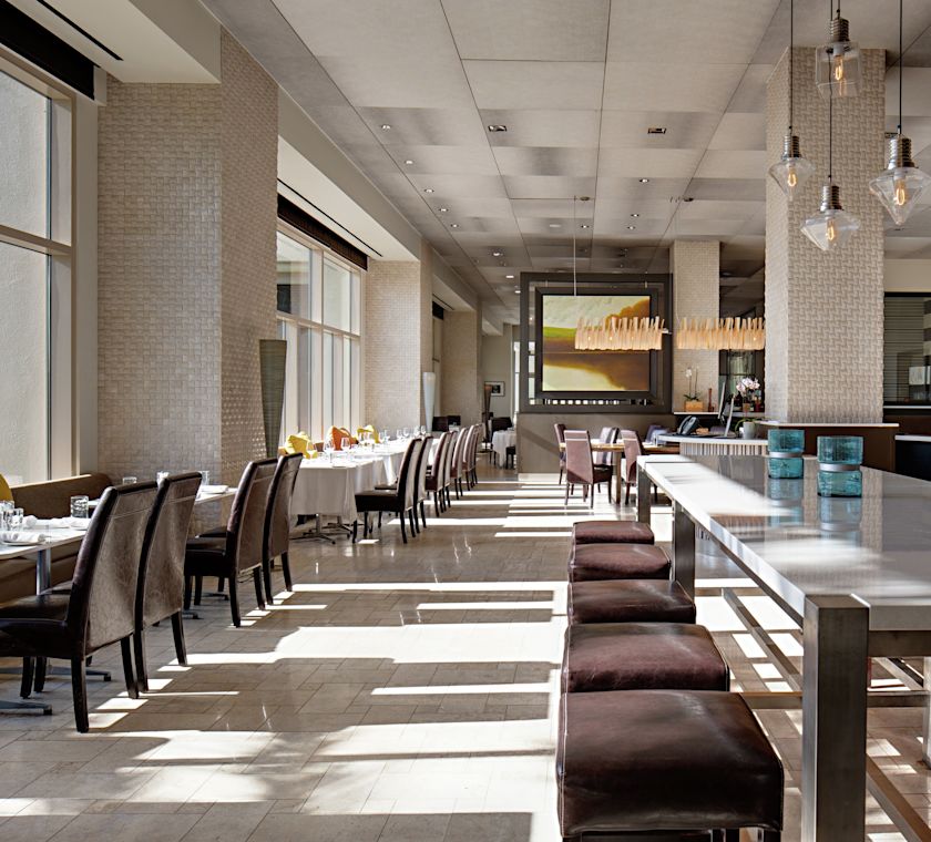 Coin repas du restaurant La Luce