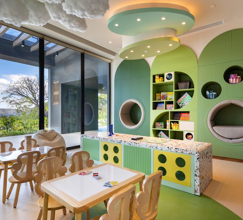Kids Club with Games and Tables with Chairs