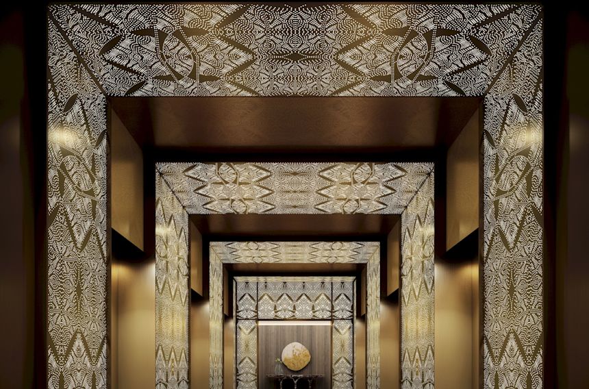 Zona ascensore della lobby