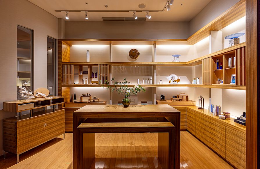 Showroom in de Mizuki Spa-transitie