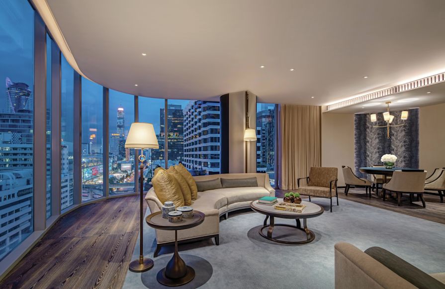 Suíte Waldorf, sala de estar, transição