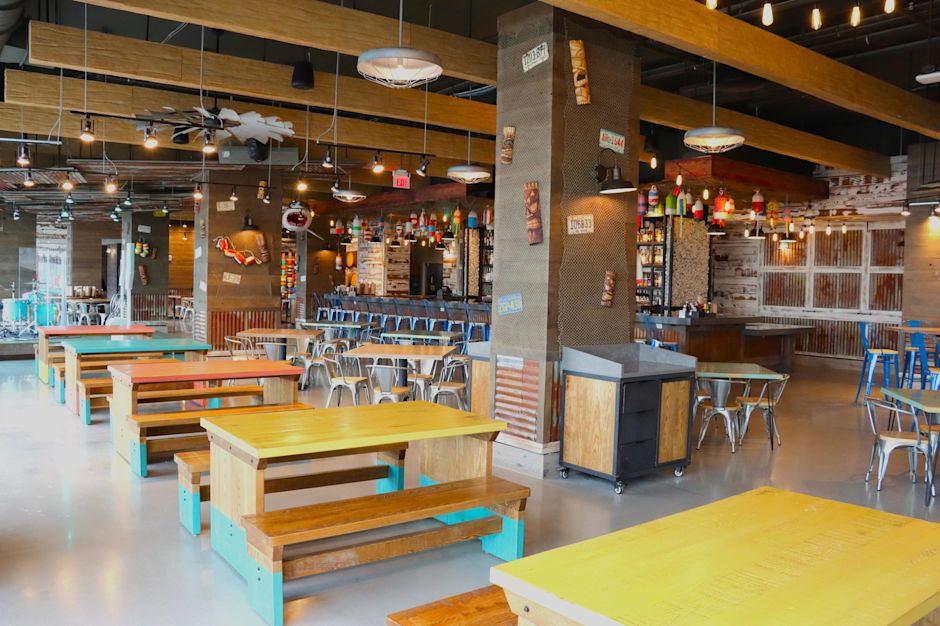 Half Cracked Tiki Shack Dining Area