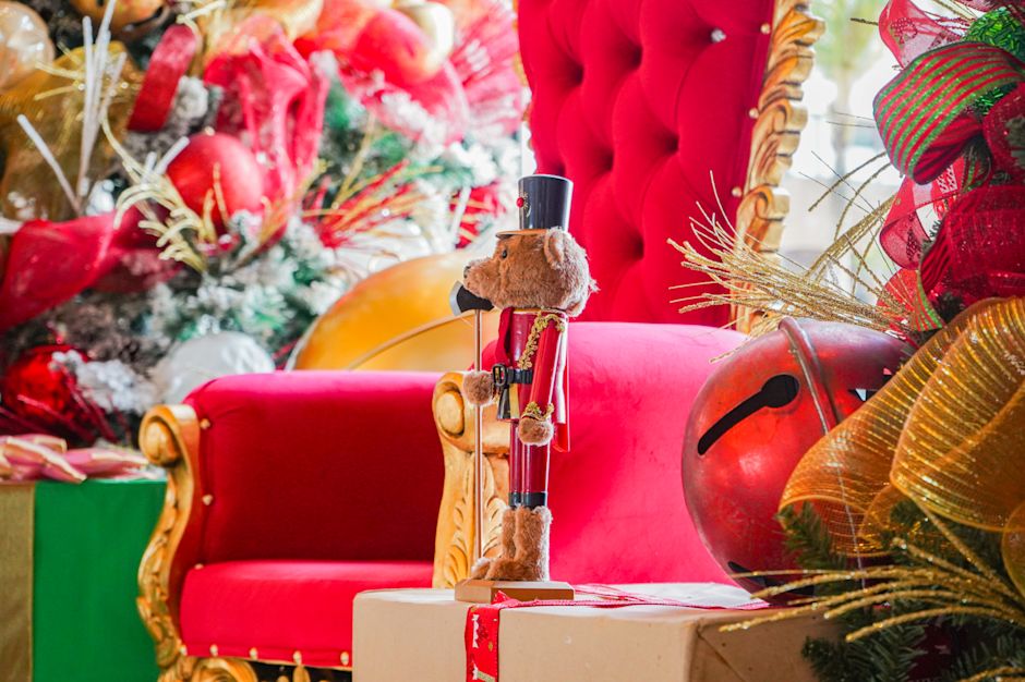 Toy bear dressed like nutcracker