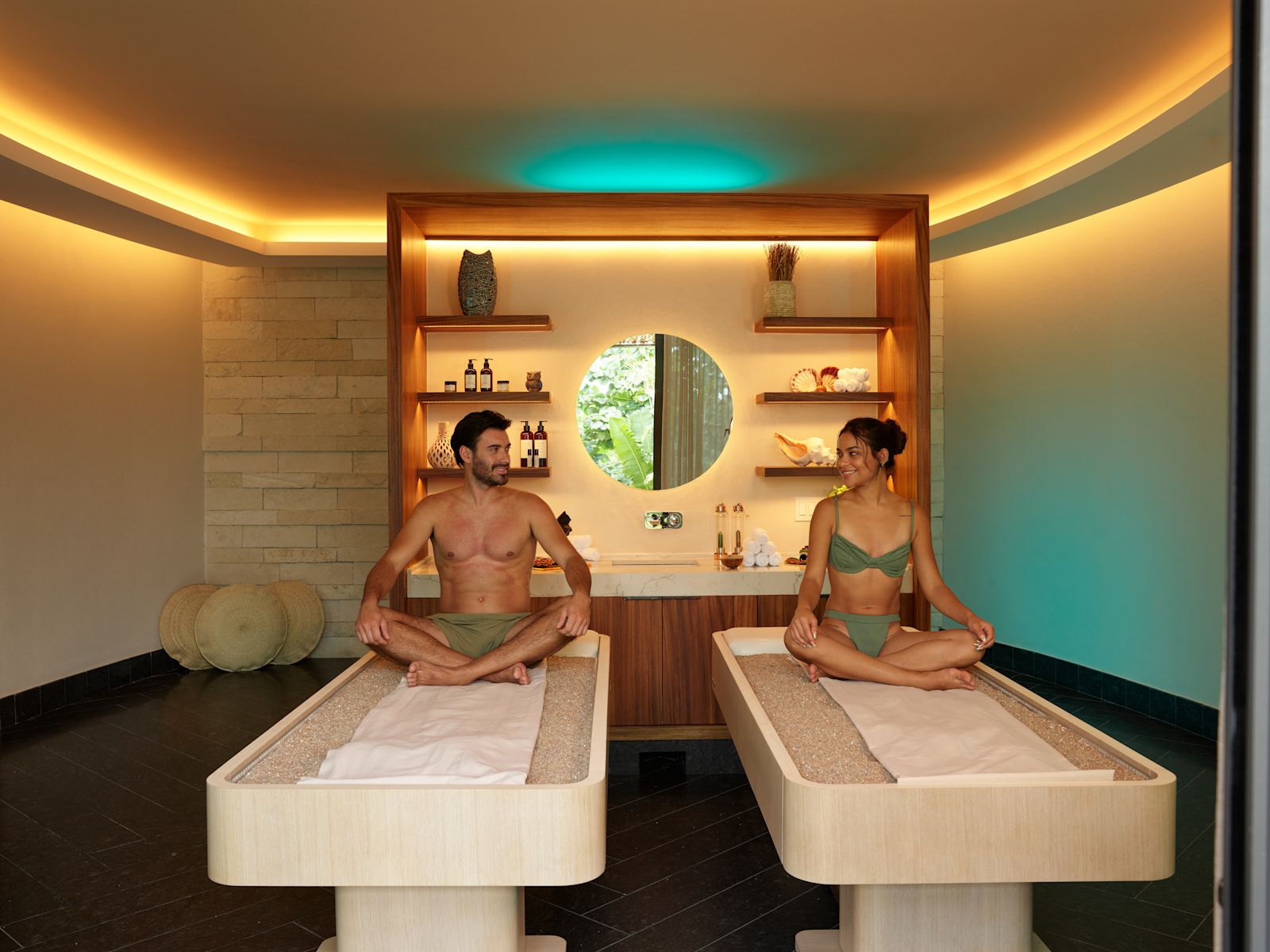 couple at spa