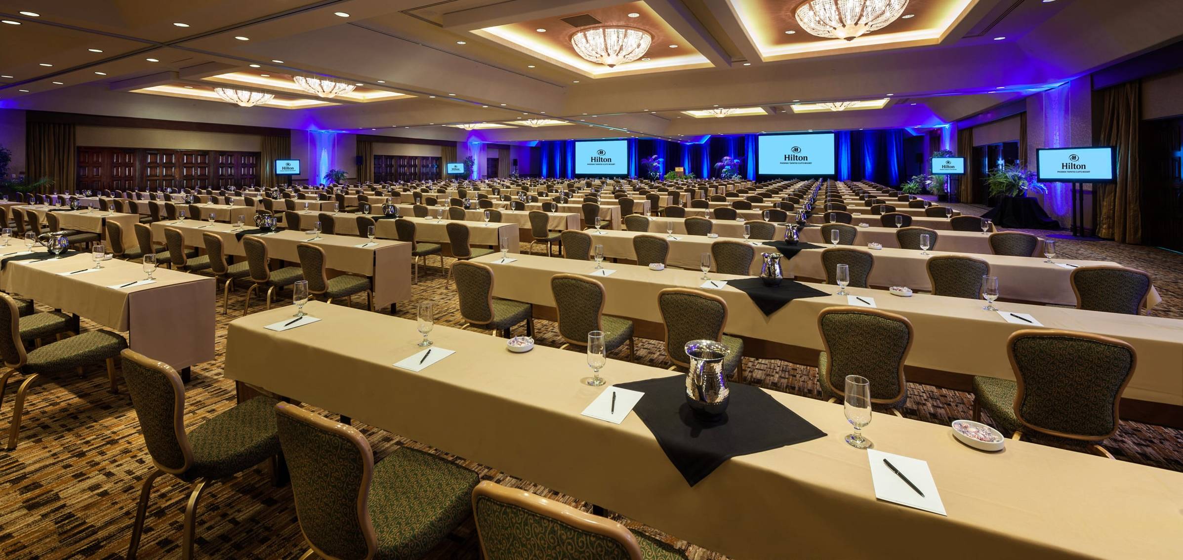 Ballroom With Classroom Set Up