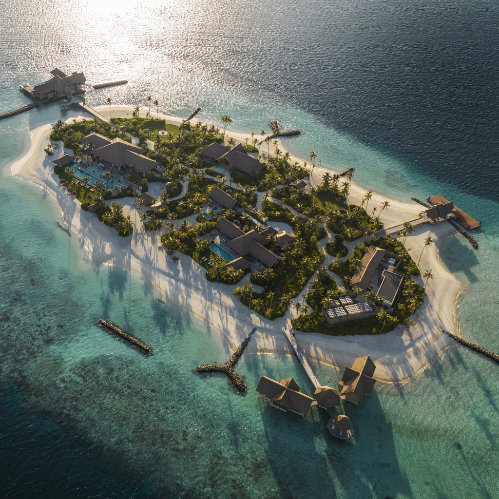 Ithaafushi Private Island aerial view