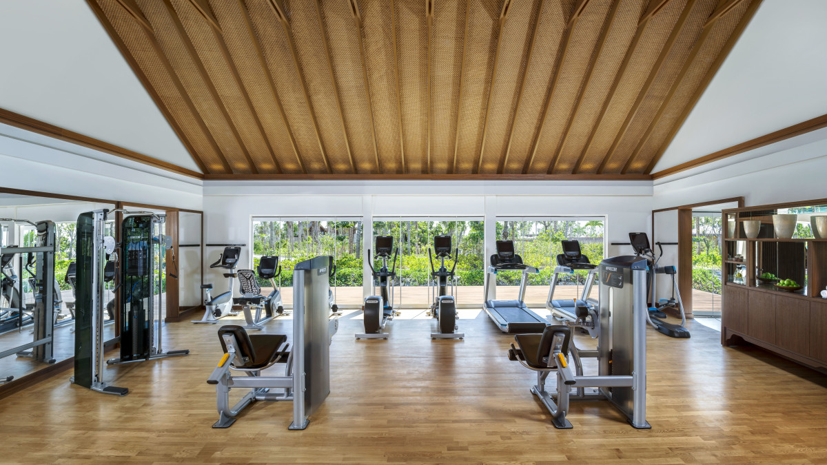 Treadmills & ellipticals in the Fitness center