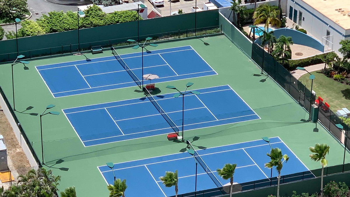 Tennis Courts Aerial view