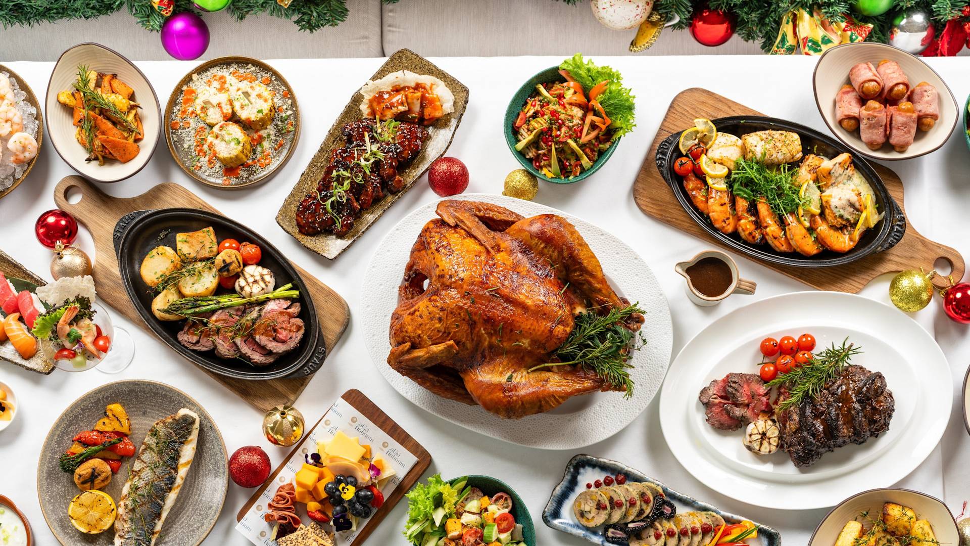 칠면조 나하암 축제 테이블 세팅