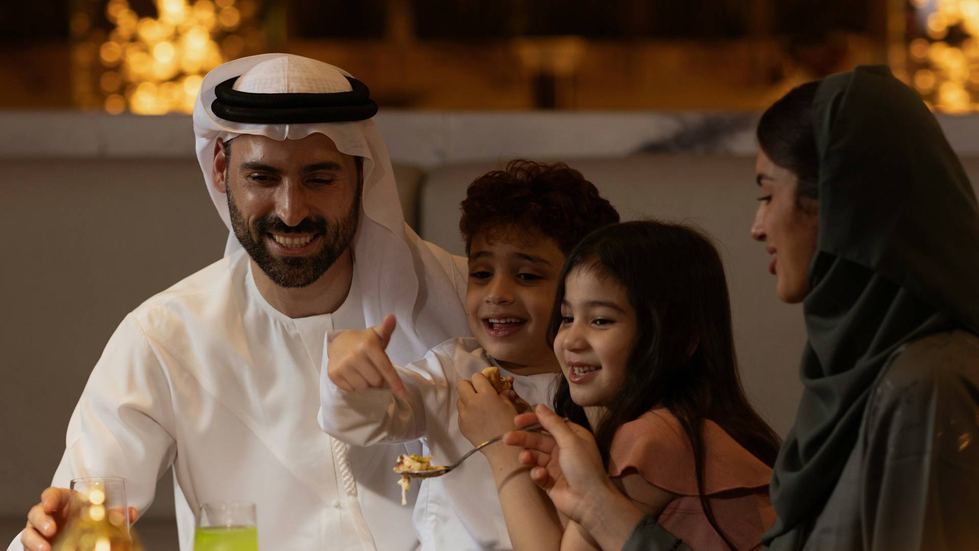 Family Dining at Nahaam Restaurant