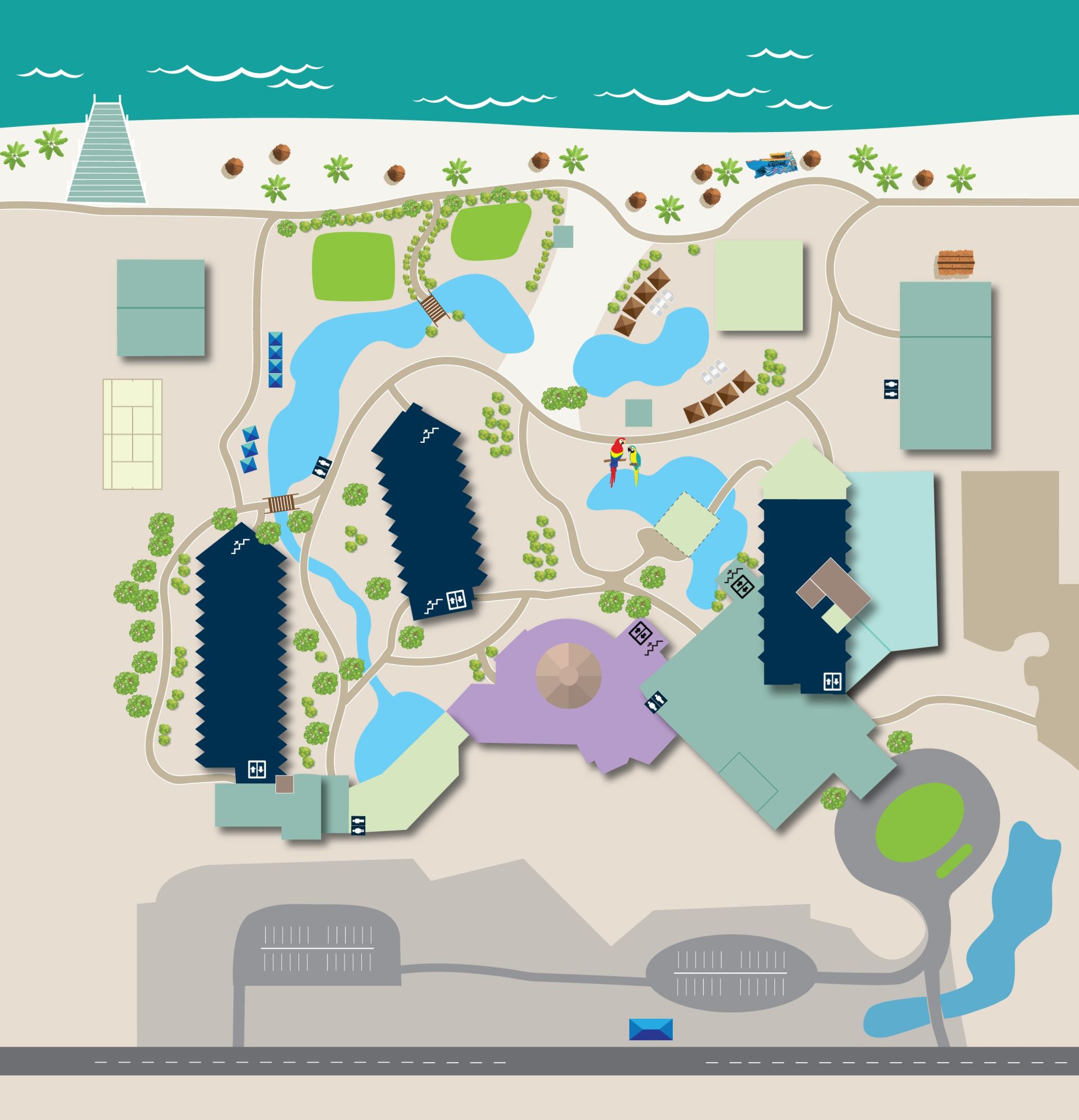 Aruba Interactive Map with no overlay items