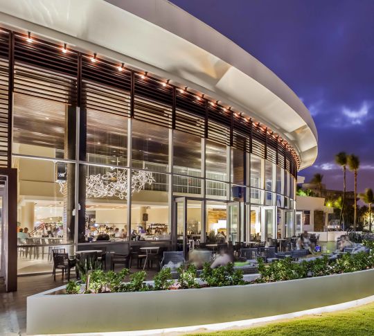 Vedere din aer a restaurantului Caribar