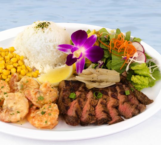 View of Shrimp plate of food in Blue Water Shrimp establishment