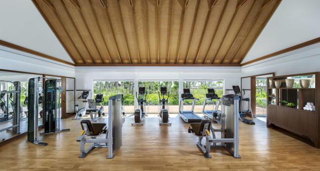 Treadmills & ellipticals in the Fitness center