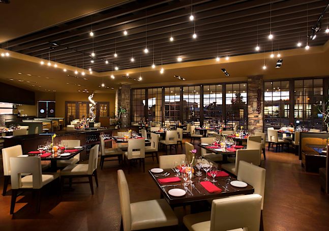 Red Sage Restaurant Table Setup