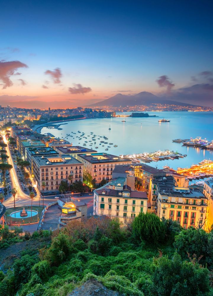 Vista di Sorrento e del Golfo di Napoli