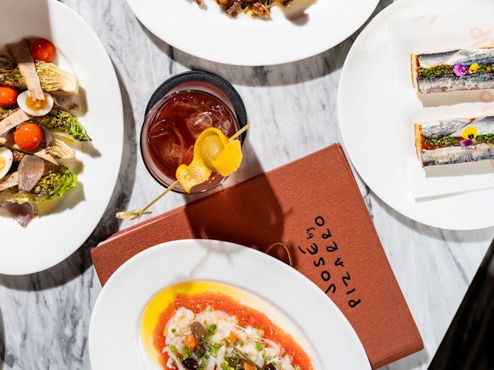 Selection of Dishes on a Table at Jose by Pizarro Restaurant