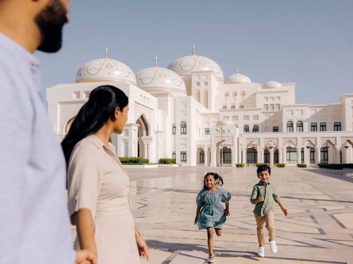 Family Enjoying a Visit at Qasr Al Watan