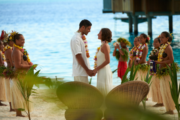 Polynesian wedding ceremony