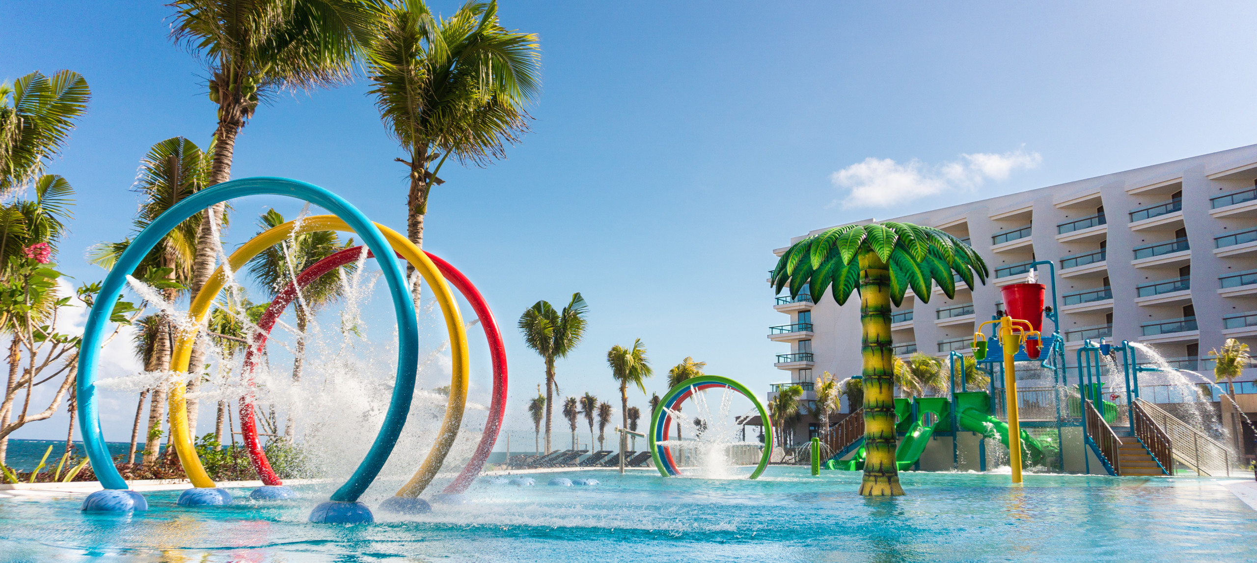 Hilton Cancun splash playground
