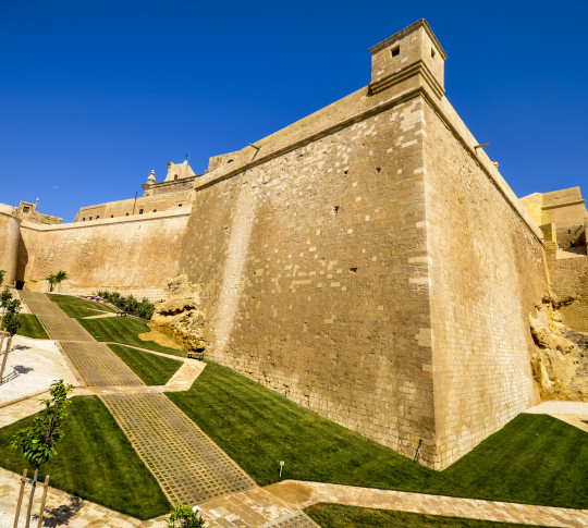 Gozo - Cittadella structure and paths