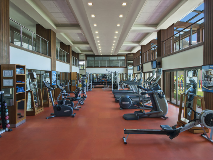 Fitness Centre Weights and Machines View